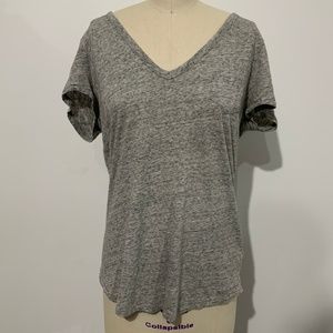 Tall Gray V-Neck GAP Shortsleeve Tshirt